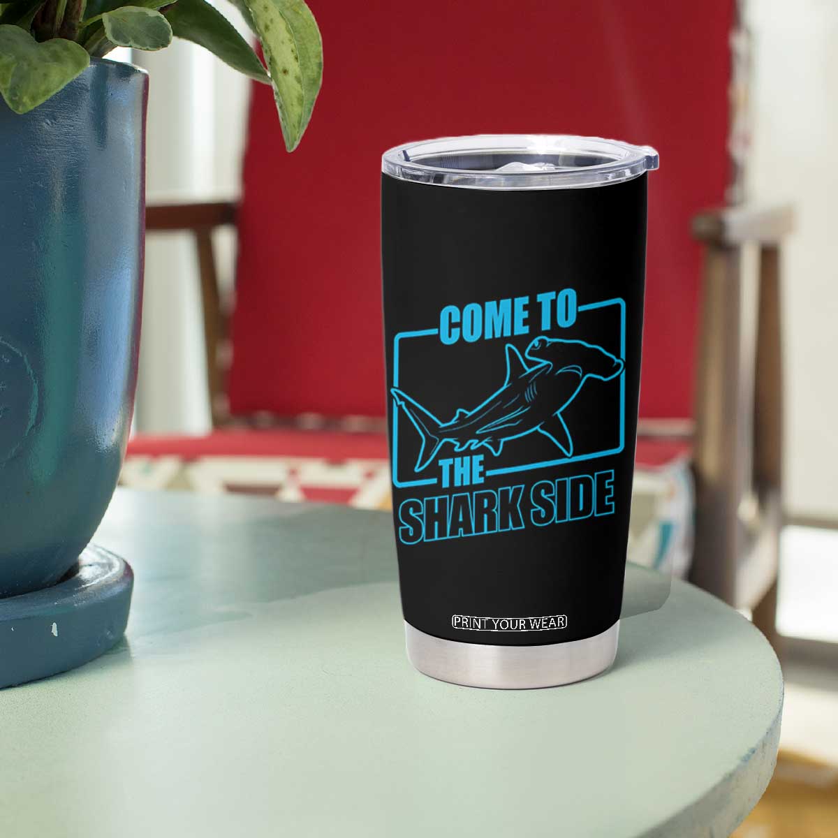 Funny Hammerhead Shark Lover Tumbler Cup Come To The Shark Side