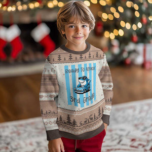 Ready To Attack 3rd Grade Ugly Christmas Sweater Funny Shark Driving Car Back To School