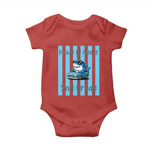Ready To Attack 2nd Grade Baby Onesie Funny Shark Driving Car Back To School