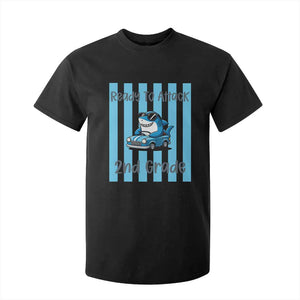 Ready To Attack 2nd Grade T Shirt For Kid Funny Shark Driving Car Back To School