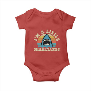 Im A Little Sharktastic Baby Onesie Vintage Shark Lover Week Gift