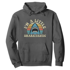 Im A Little Sharktastic Hoodie Vintage Shark Lover Week Gift