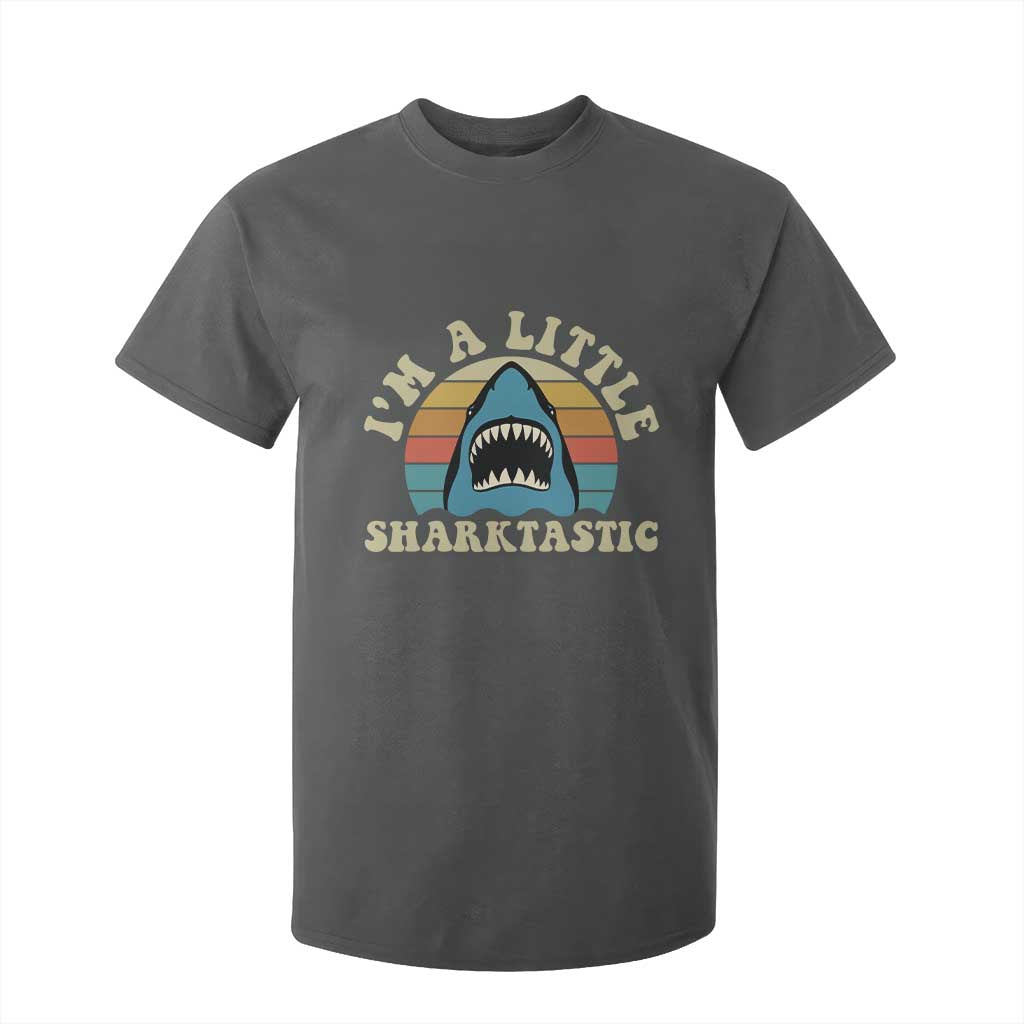 Im A Little Sharktastic T Shirt For Kid Vintage Shark Lover Week Gift