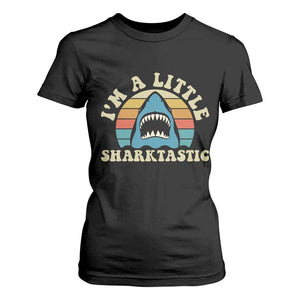 Im A Little Sharktastic T Shirt For Women Vintage Shark Lover Week Gift
