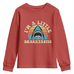 Im A Little Sharktastic Youth Sweatshirt Vintage Shark Lover Week Gift