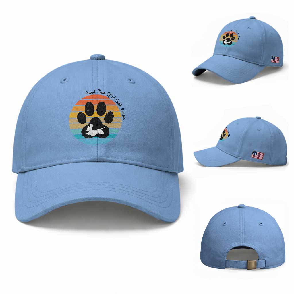Dachshund Dog Mom Baseball Cap Proud Mom Of A Little Wiener TS12 Baseball Cap Universal Fit Light Blue Print Your Wear