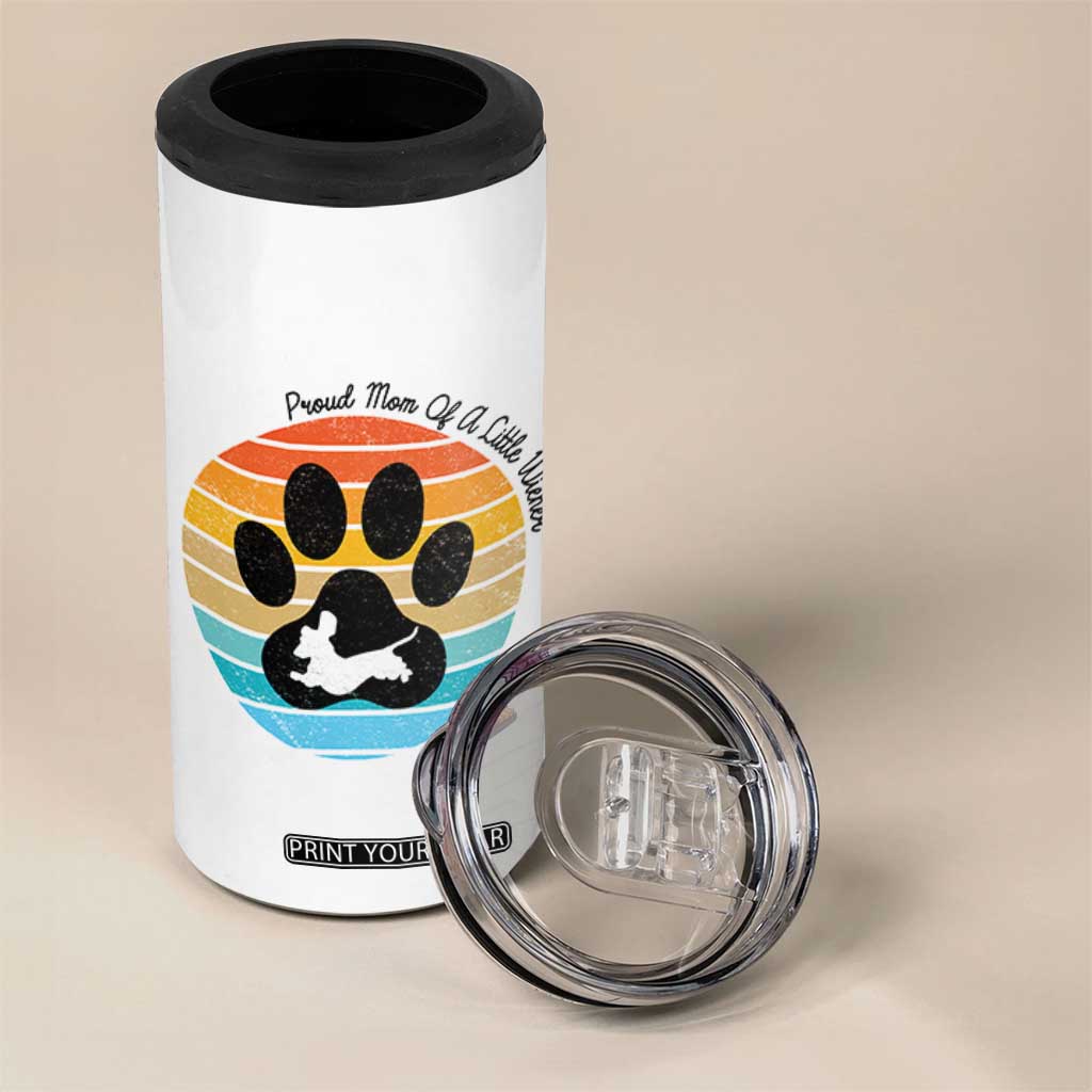 Dachshund Dog Mom 4 in 1 Can Cooler Tumbler Proud Mom Of A Little Wiener TS12 Print Your Wear