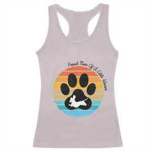 Dachshund Dog Mom Racerback Tank Top Proud Mom Of A Little Wiener TS12 Ice Gray Print Your Wear
