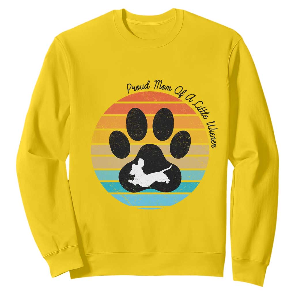 Dachshund Dog Mom Sweatshirt Proud Mom Of A Little Wiener TS12 Daisy Print Your Wear