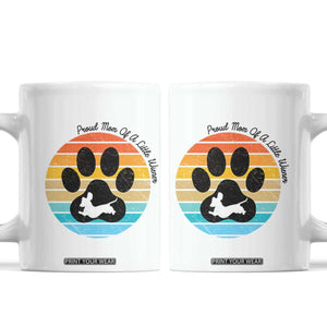 Dachshund Dog Mom Coffee Mug Proud Mom Of A Little Wiener TS12 White Print Your Wear