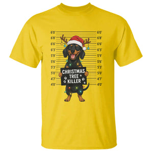 Christmas Dachshund T Shirt Funny Christmas Tree Killer TS12 Daisy Print Your Wear