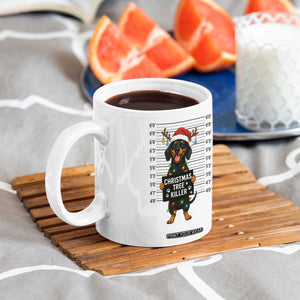 Christmas Dachshund Coffee Mug Funny Christmas Tree Killer TS12 Print Your Wear