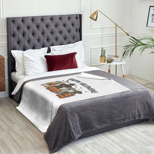 Funny Halloween Dachshund Throw Blanket Happy Halloweenie TS12 Print Your Wear