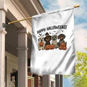 Funny Halloween Dachshund Garden Flag Happy Halloweenie TS12 Print Your Wear