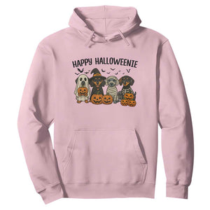 Funny Halloween Dachshund Hoodie Happy Halloweenie TS12 Light Pink Print Your Wear