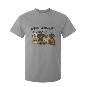 Funny Halloween Dachshund T Shirt For Kid Happy Halloweenie TS12 Sport Gray Print Your Wear