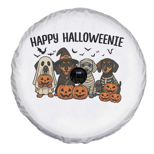 Funny Halloween Dachshund Spare Tire Cover Happy Halloweenie TS12 Print Your Wear