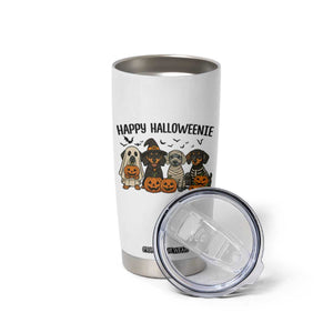 Funny Halloween Dachshund Tumbler Cup Happy Halloweenie TS12 Print Your Wear
