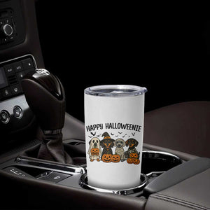 Funny Halloween Dachshund Tumbler Cup Happy Halloweenie TS12 Print Your Wear