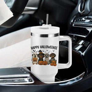 Funny Halloween Dachshund Tumbler With Handle Happy Halloweenie TS12 Print Your Wear