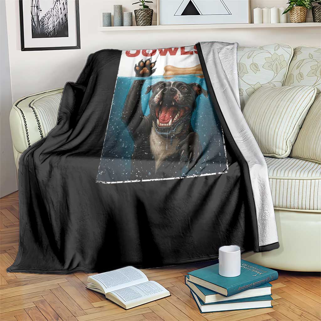 Pitbull Lover Throw Blanket Funny Jowls Horror Dog Poster TS12 Print Your Wear