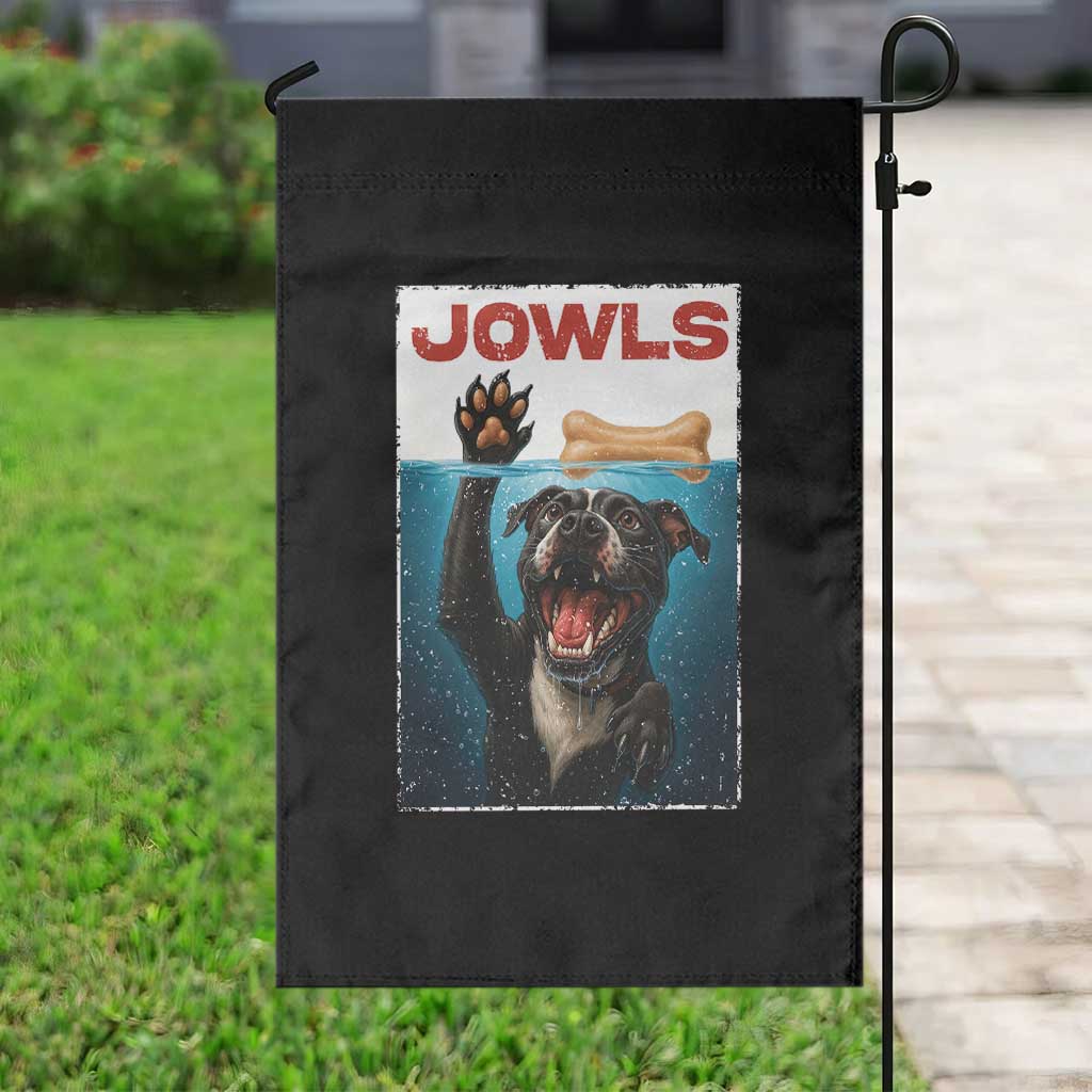 Pitbull Lover Garden Flag Funny Jowls Horror Dog Poster TS12 Print Your Wear