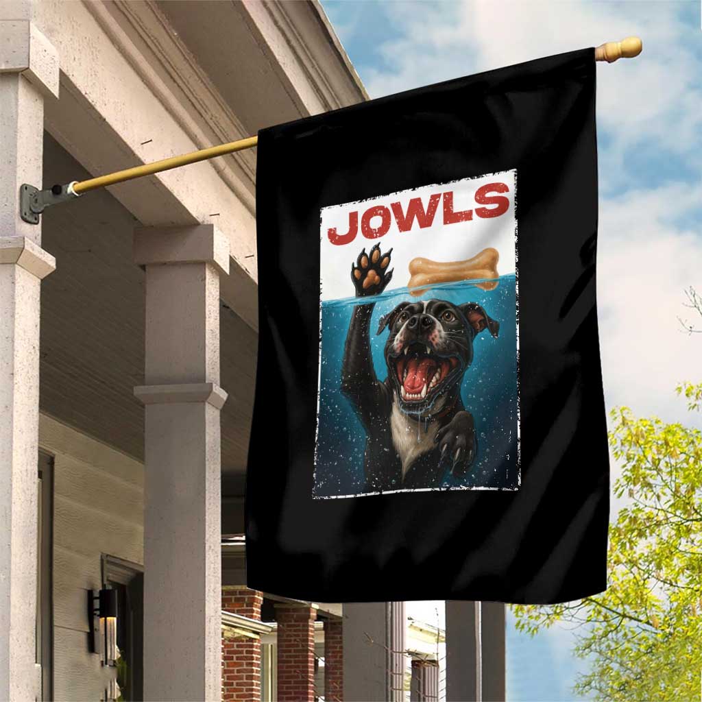 Pitbull Lover Garden Flag Funny Jowls Horror Dog Poster TS12 Print Your Wear