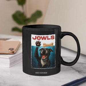 Pitbull Lover Coffee Mug Funny Jowls Horror Dog Poster TS12 Print Your Wear