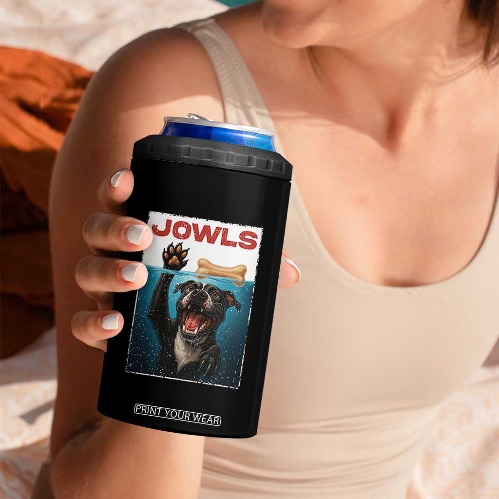 Pitbull Lover 4 in 1 Can Cooler Tumbler Funny Jowls Horror Dog Poster TS12 Print Your Wear