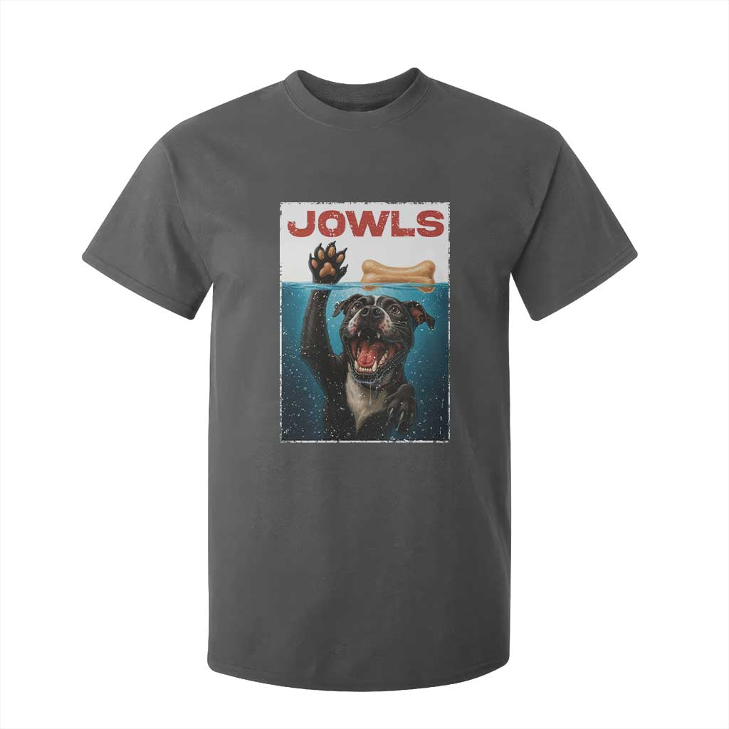Pitbull Lover T Shirt For Kid Funny Jowls Horror Dog Poster TS12 Dark Heather Print Your Wear