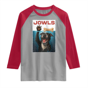 Pitbull Lover Raglan Shirt Funny Jowls Horror Dog Poster TS12 Sport Gray Red Print Your Wear