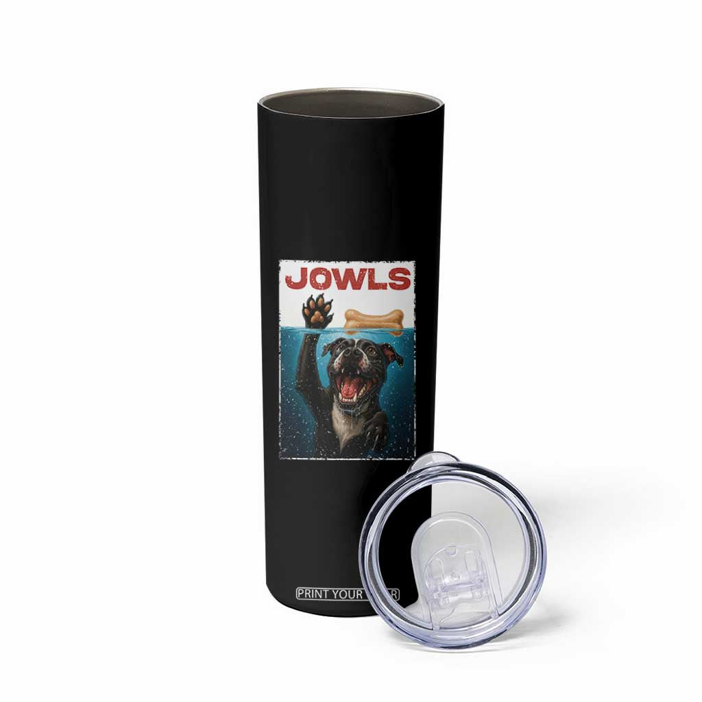 Pitbull Lover Skinny Tumbler Funny Jowls Horror Dog Poster TS12 Print Your Wear