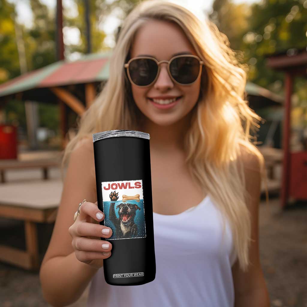 Pitbull Lover Skinny Tumbler Funny Jowls Horror Dog Poster TS12 Print Your Wear