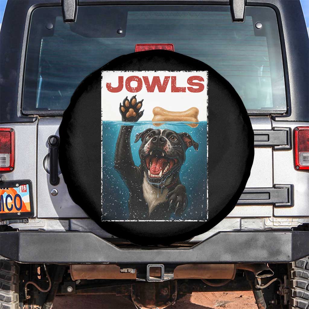 Pitbull Lover Spare Tire Cover Funny Jowls Horror Dog Poster TS12 No hole Black Print Your Wear