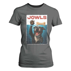 Pitbull Lover T Shirt For Women Funny Jowls Horror Dog Poster TS12 Dark Heather Print Your Wear