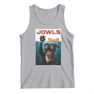 Pitbull Lover Tank Top Funny Jowls Horror Dog Poster TS12 Athletic Heather Print Your Wear