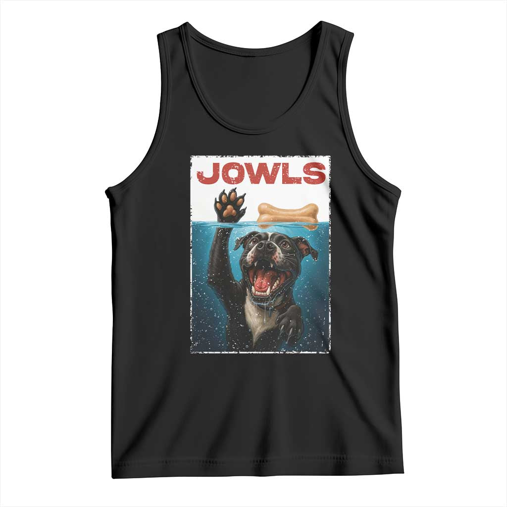Pitbull Lover Tank Top Funny Jowls Horror Dog Poster TS12 Black Print Your Wear