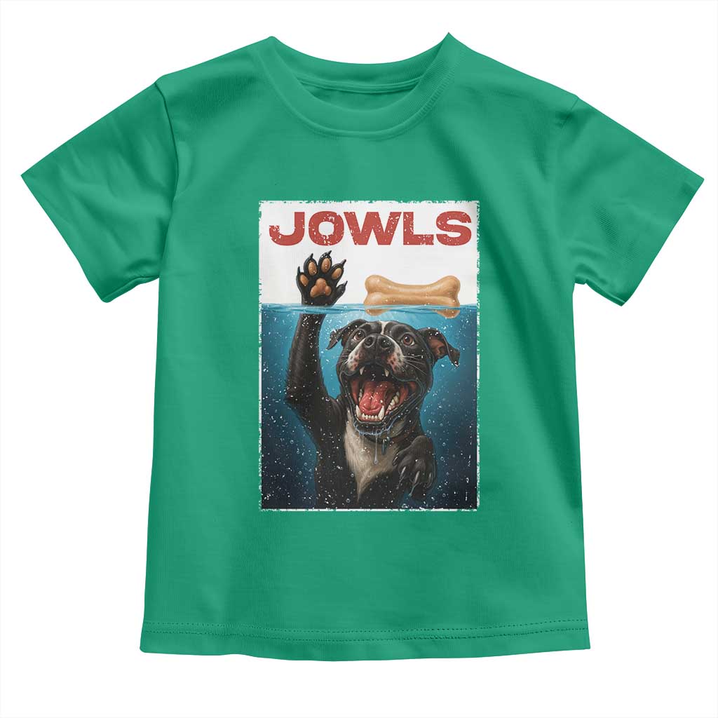 Pitbull Lover Toddler T Shirt Funny Jowls Horror Dog Poster TS12 Irish Green Print Your Wear