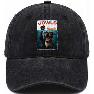 Pitbull Lover Washed Cotton Baseball Cap Funny Jowls Horror Dog Poster TS12 Print Your Wear