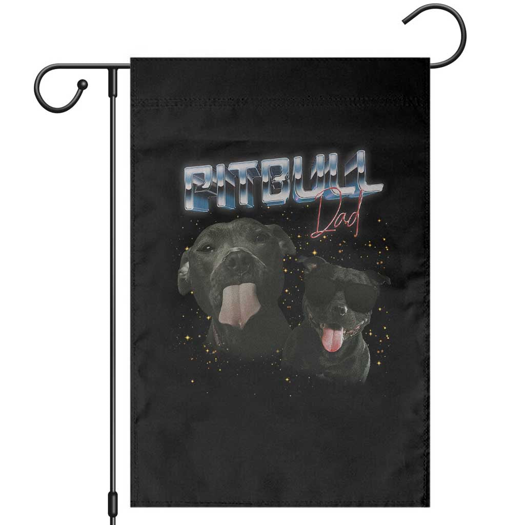 Pitbull Dad Garden Flag Funny Gift For Pitbull Lover TS12 Black Print Your Wear