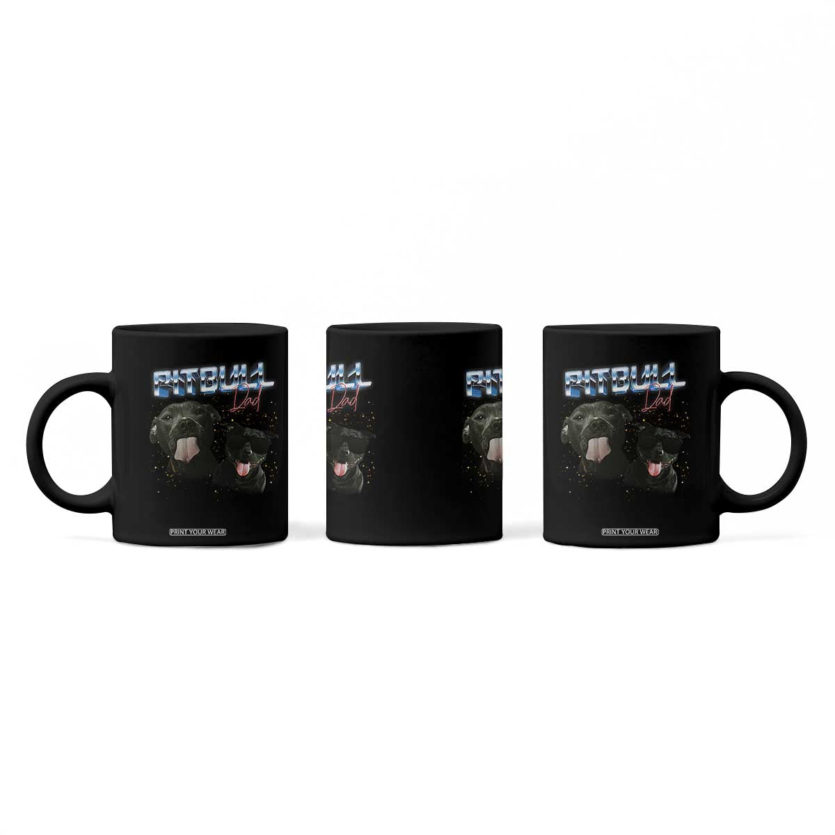Pitbull Dad Coffee Mug Funny Gift For Pitbull Lover TS12 Print Your Wear