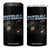 Pitbull Dad 4 in 1 Can Cooler Tumbler Funny Gift For Pitbull Lover TS12 One Size: 16 oz Black Print Your Wear