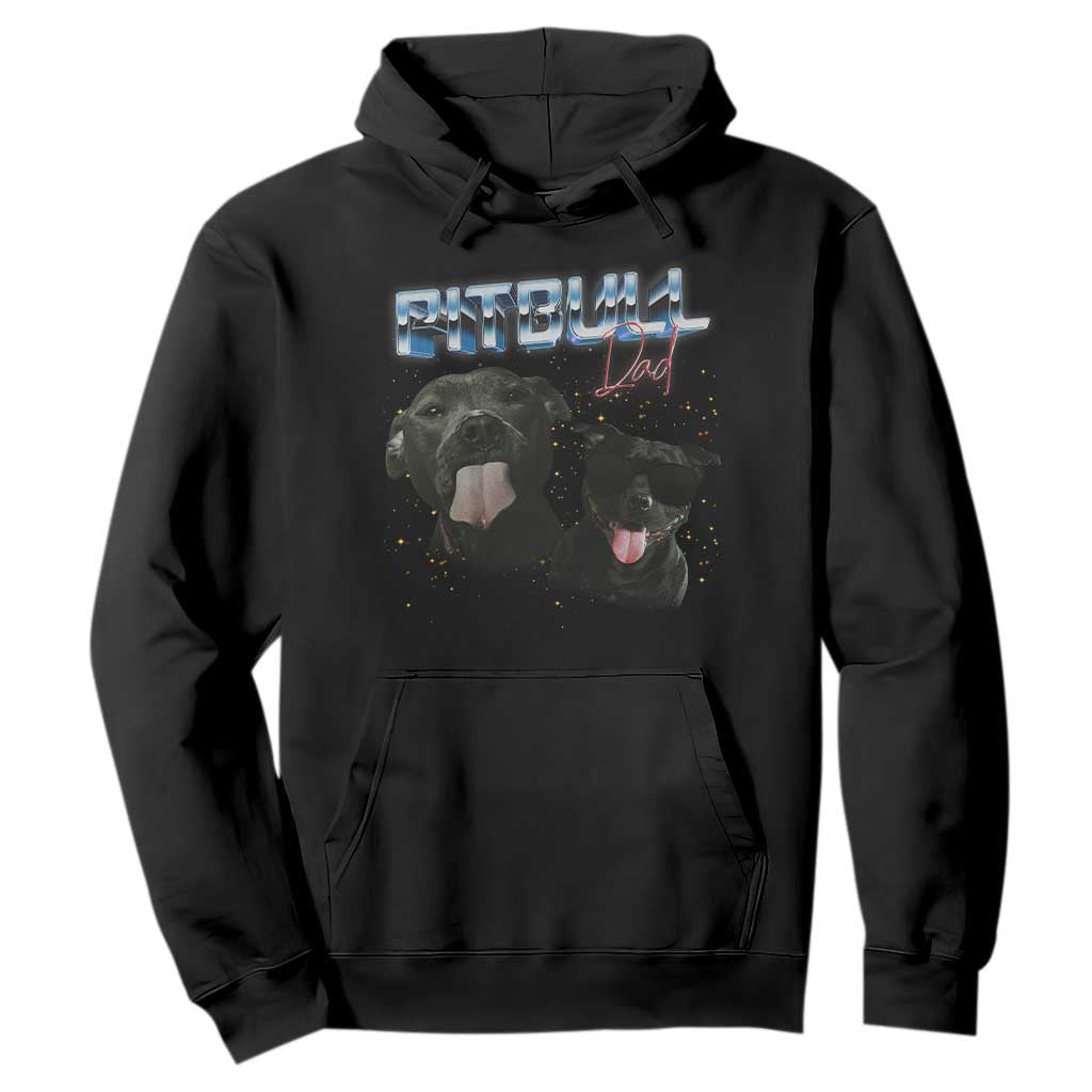 Pitbull Dad Hoodie Funny Gift For Pitbull Lover TS12 Black Print Your Wear