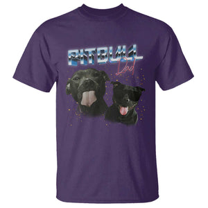 Pitbull Dad T Shirt Funny Gift For Pitbull Lover TS12 Purple Print Your Wear