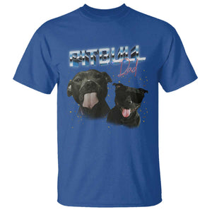 Pitbull Dad T Shirt Funny Gift For Pitbull Lover TS12 Royal Blue Print Your Wear