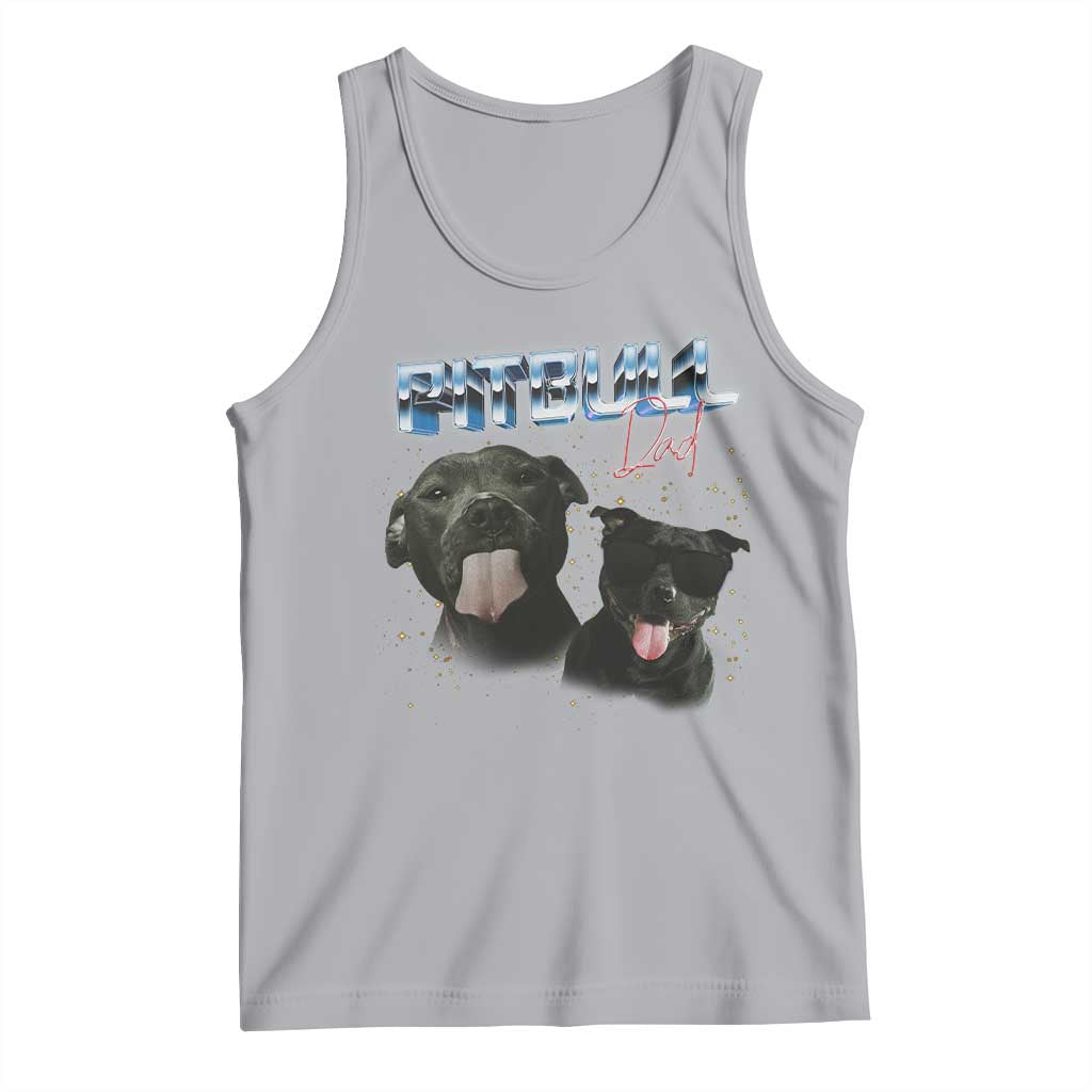 Pitbull Dad Tank Top Funny Gift For Pitbull Lover TS12 Athletic Heather Print Your Wear