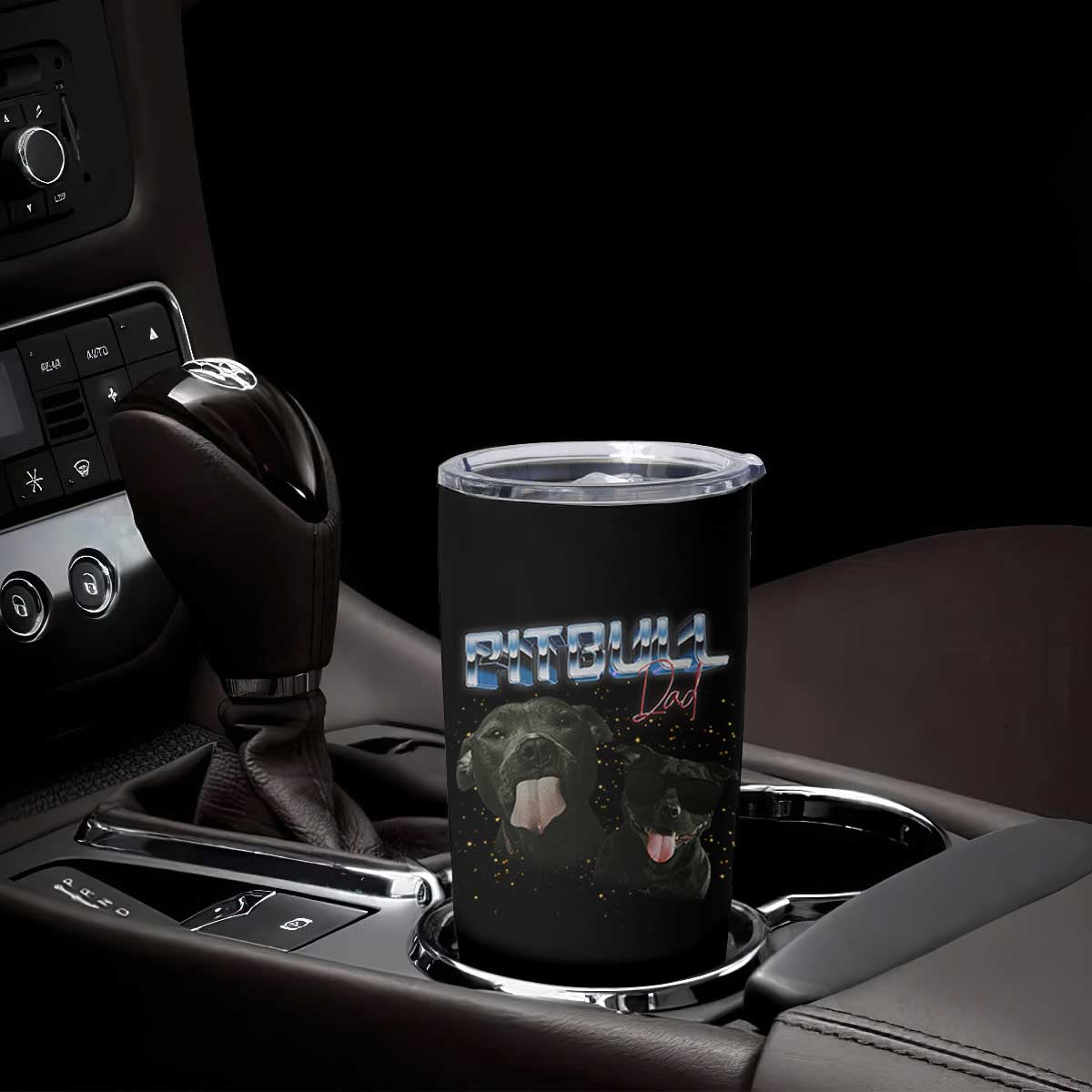 Pitbull Dad Tumbler Cup Funny Gift For Pitbull Lover TS12 Print Your Wear
