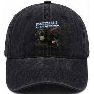 Pitbull Dad Washed Cotton Baseball Cap Funny Gift For Pitbull Lover TS12 Print Your Wear