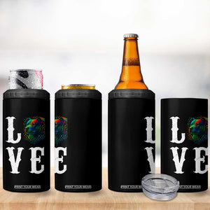 Colorful Pitbull Graphic Art For Dog Lover 4 in 1 Can Cooler Tumbler TS12 Print Your Wear