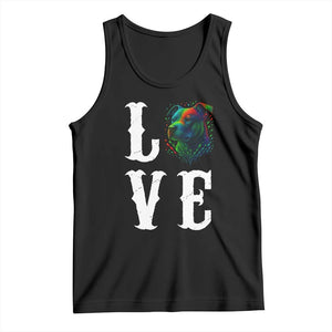 Colorful Pitbull Graphic Art For Dog Lover Tank Top TS12 Black Print Your Wear